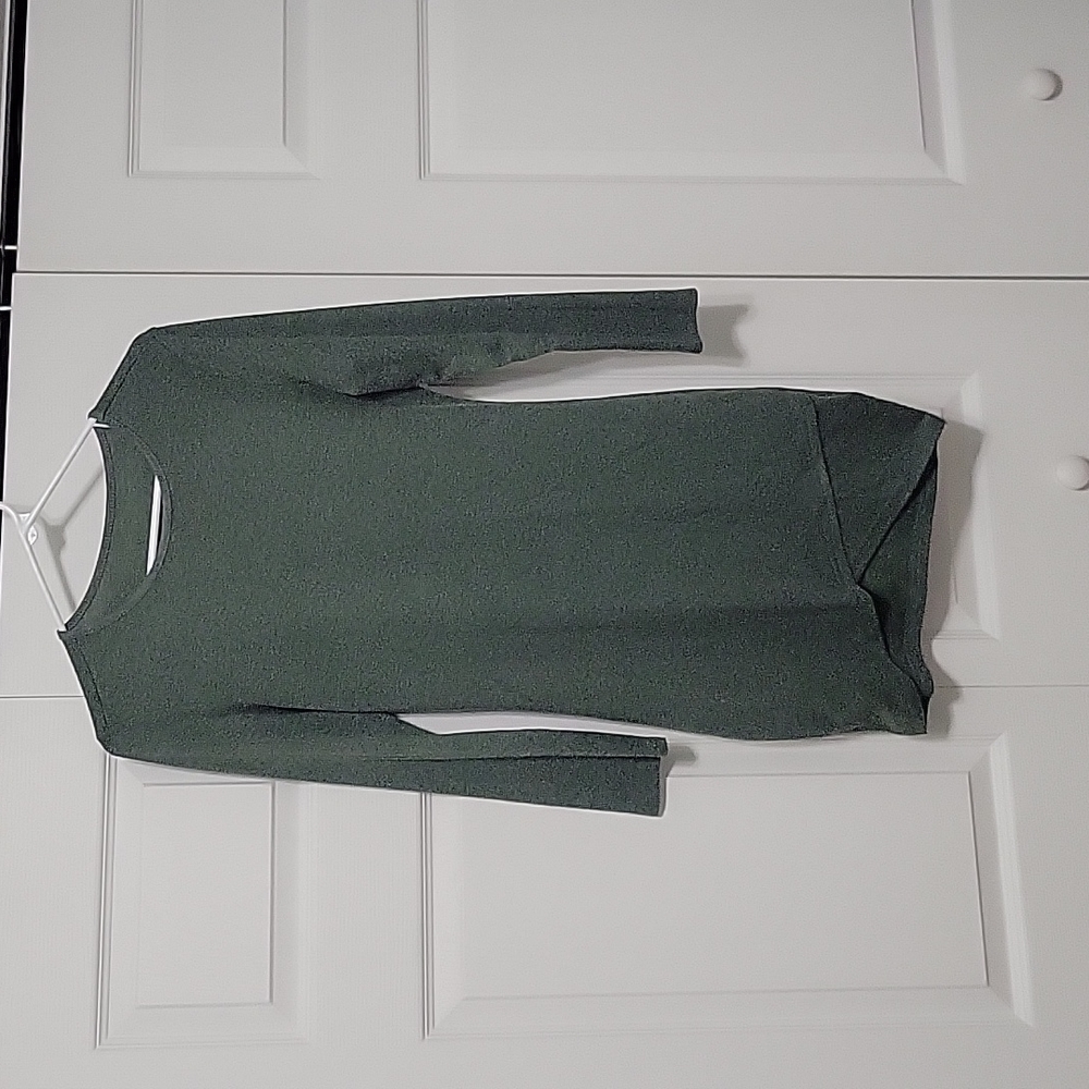 Olive green long sleeve dress